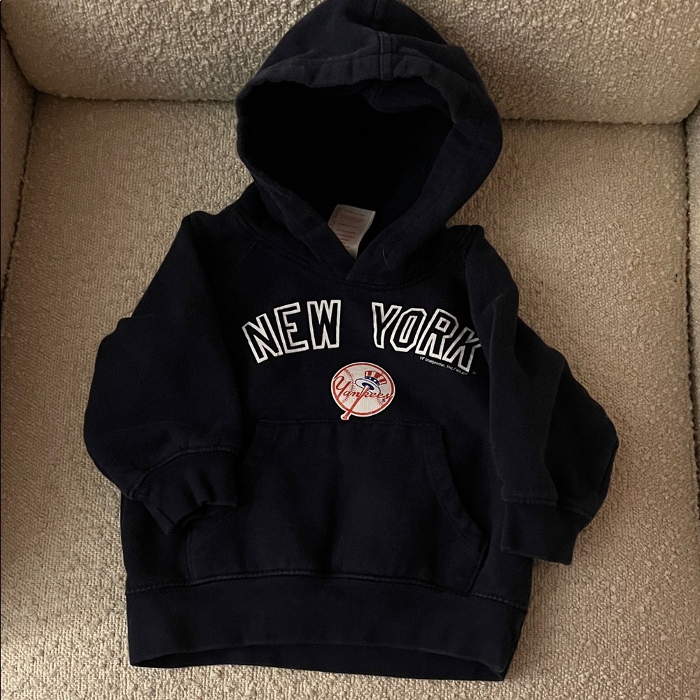 New York Yankee toddler Hoodie - Navy Blue
